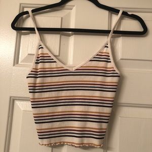 PacSun striped cami crop top